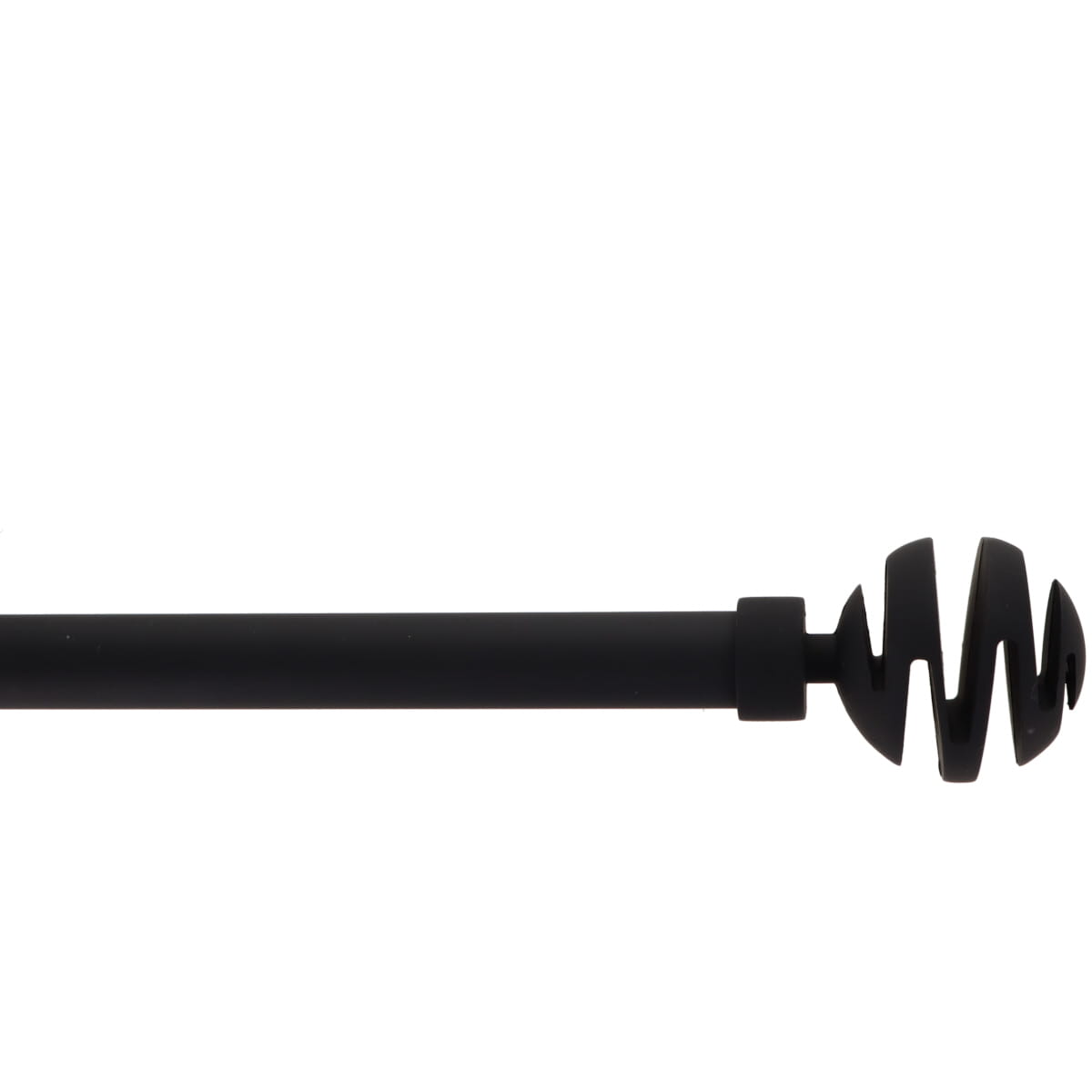 Kit de tringle extensible aluminium (L210 - L380 cm / D19 mm) noir