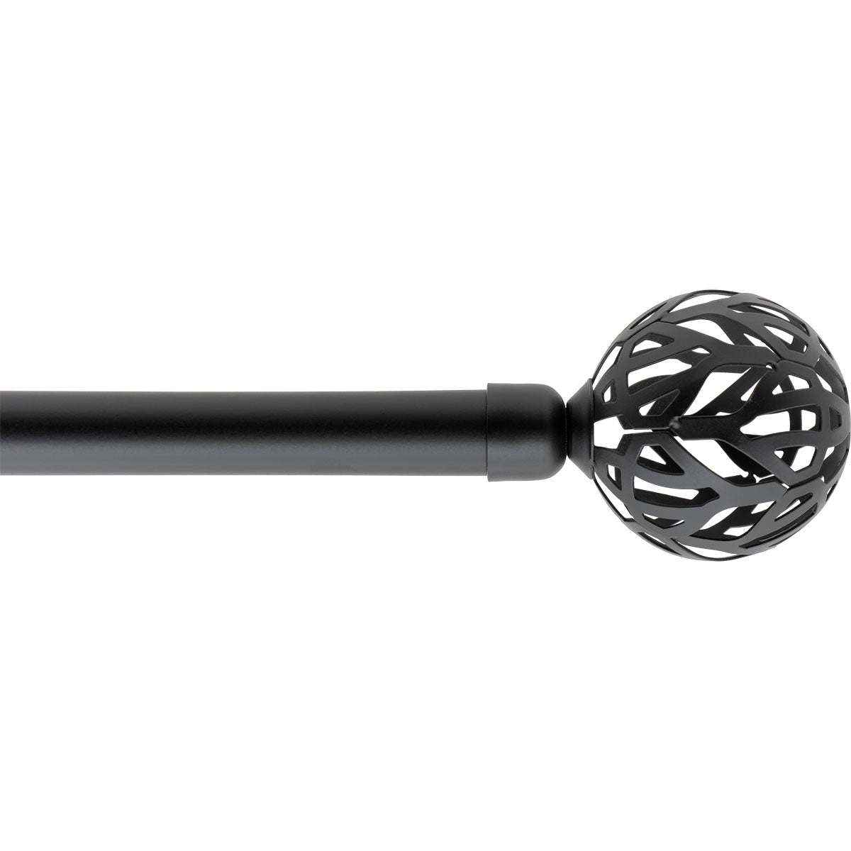 Kit de barra extensible de aluminio (L120 - L210 cm / D19 mm) negro