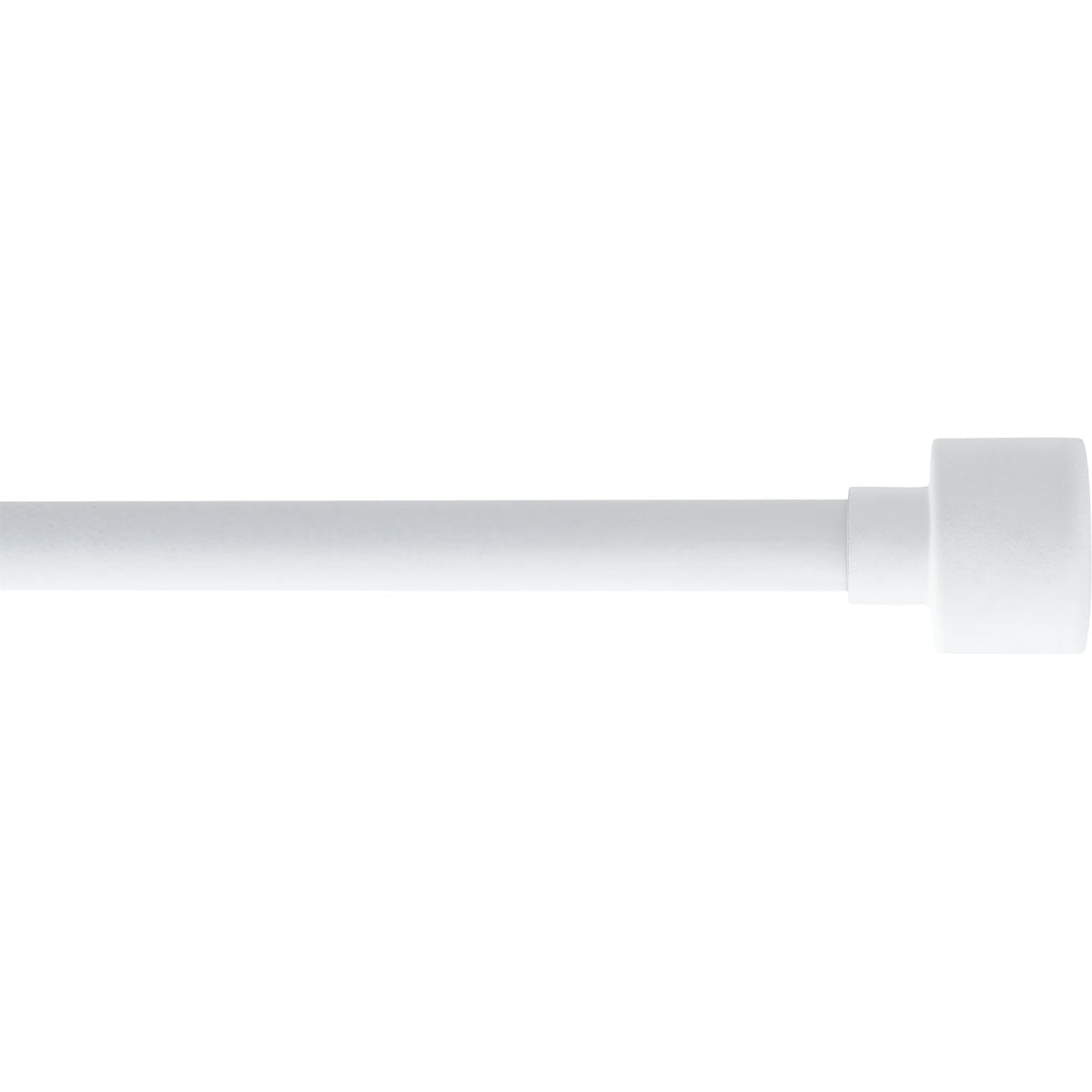 Kit de barra extensible de aluminio (L120 - L210 cm / D19 mm) blanca