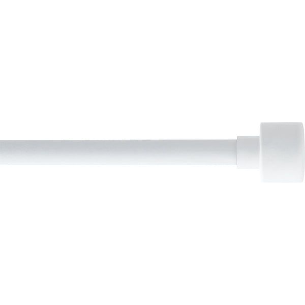 Kit de tringle extensible aluminium (L210 - L380 cm / D19 mm) blanc