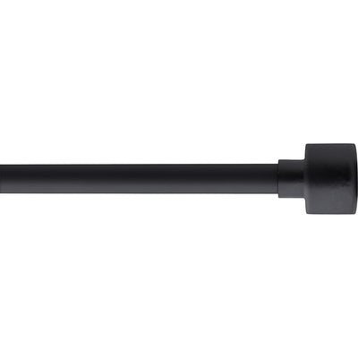 Kit de tringle extensible aluminium (L210 - L380 cm / D19 mm) noir