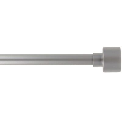 Kit de tringle extensible aluminium (L210 - L380 cm / D19 mm) argent