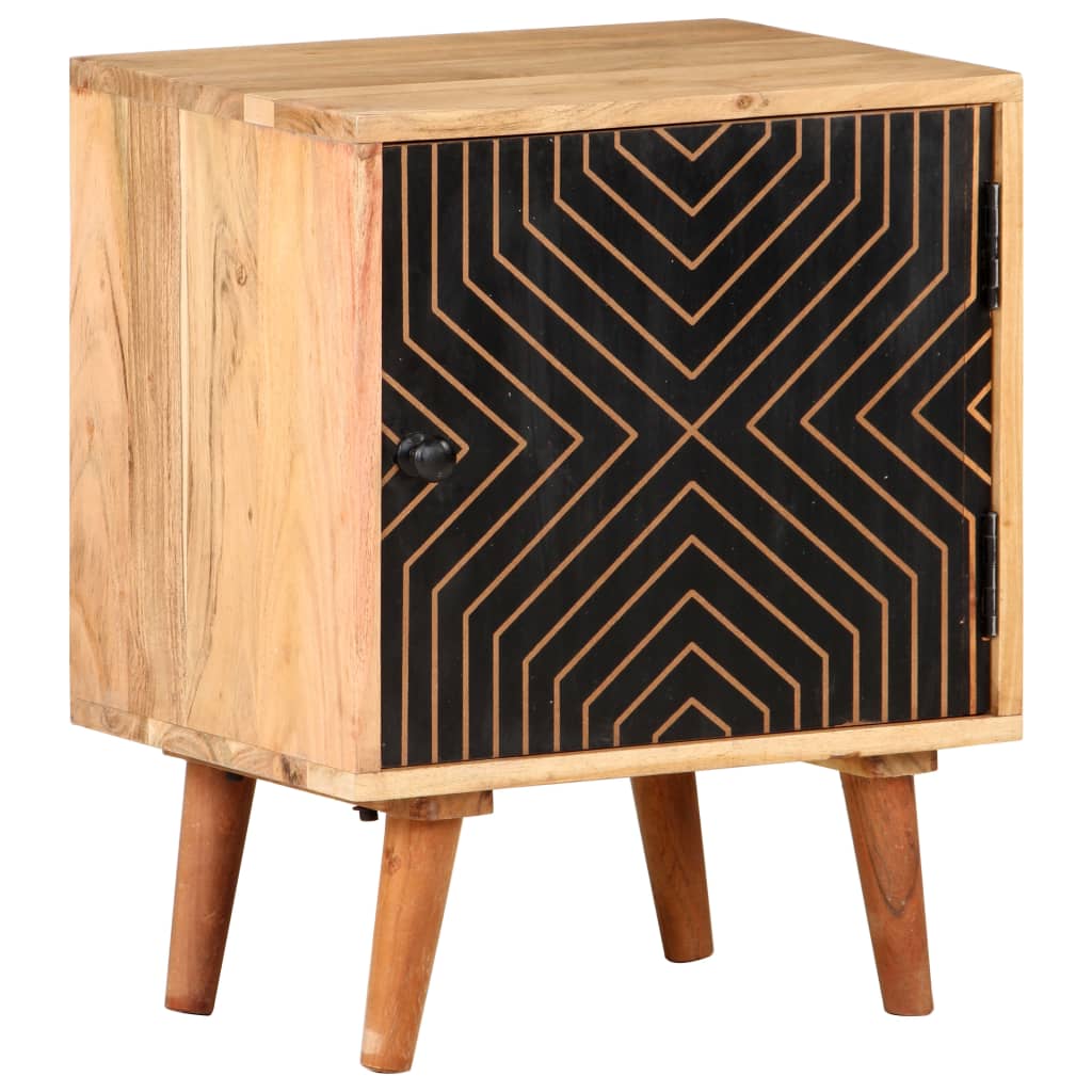 Chevet en acacia massif 40x30 pied bois