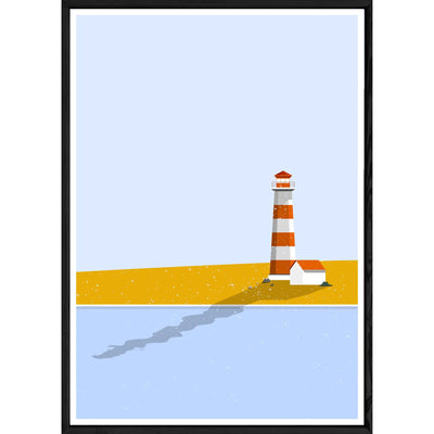 Tableau Summer avec cadre noir POP – Taille 32x42
