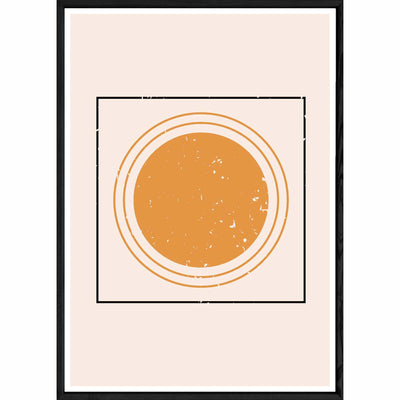 Tableau Abstrait avec cadre noir POP – Taille 32x42