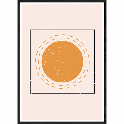 Tableau Abstrait avec cadre noir POP – Taille 32x42