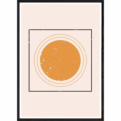 Tableau Abstrait avec cadre noir POP – Taille 32x42