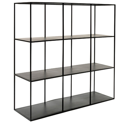 Etagère en métal noir 9 cases 105x105