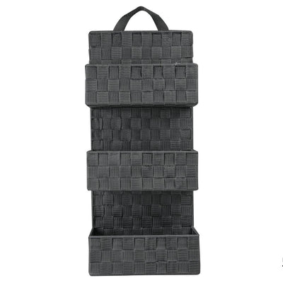 Rangement de salle de bain 3 niveaux H56 gris