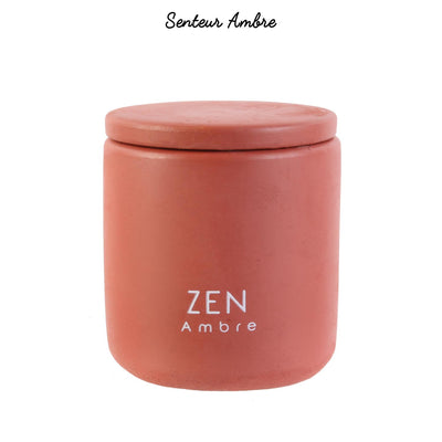 Bougie parfumée ciment terracotta