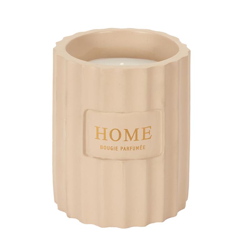 Bougie parfumée en céramique rose pale H10