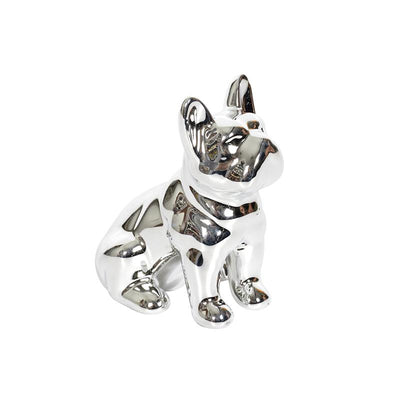 Bulldog déco H10 Argenté