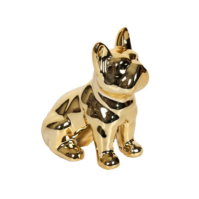 Bulldog déco H10 doré