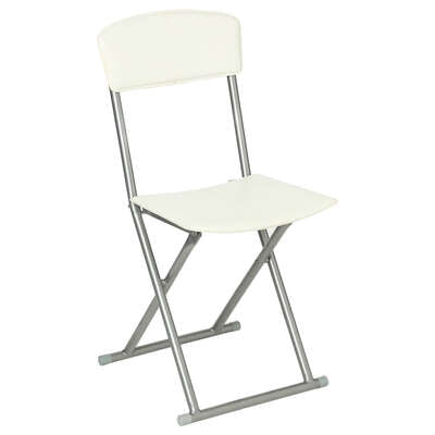 Chaise pliante blanche