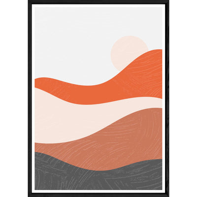 Tableau paysage avec cadre noir – Taille 32x42