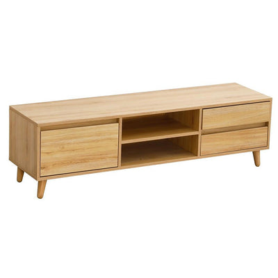Meuble tv en bois et 2 tiroirs L150