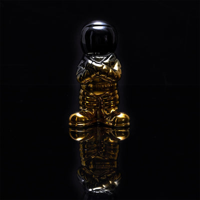 [Edition limitée] Figurine art déco astronaute noir/doré H10