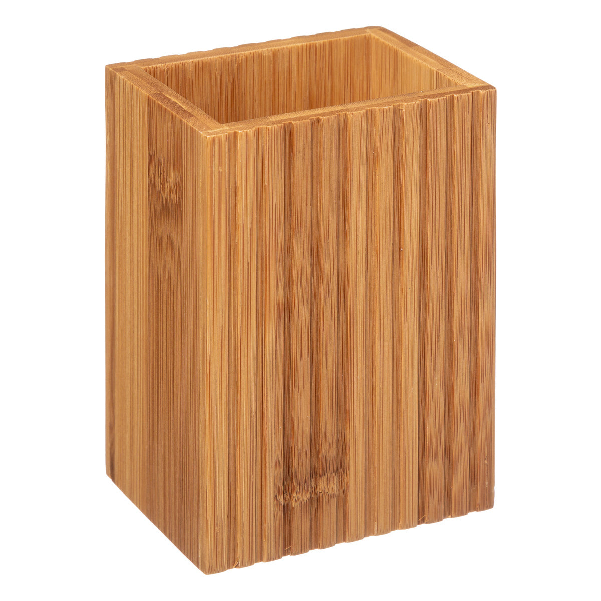 Pot de salle de bain en bambou
