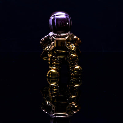[Edition limitée] Figurine art déco astronaute rose/doré H10