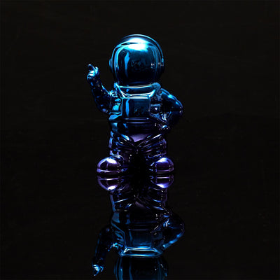 [Edition limitée] Figurine art déco astronaute bleu nuit H10