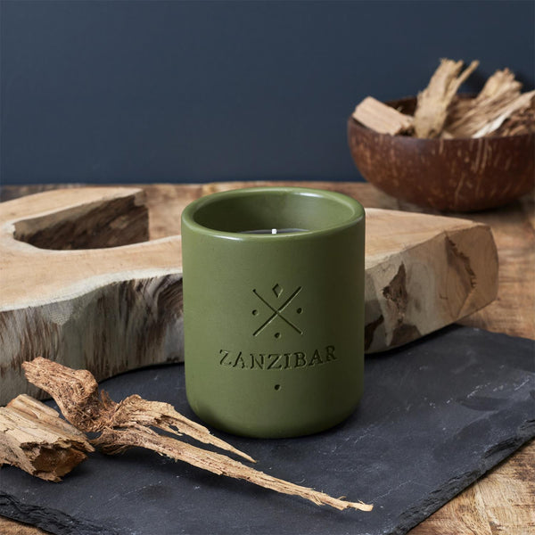 Vela perfumada de cemento H10 verde