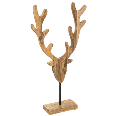 Tête de cerf en manguier H50
