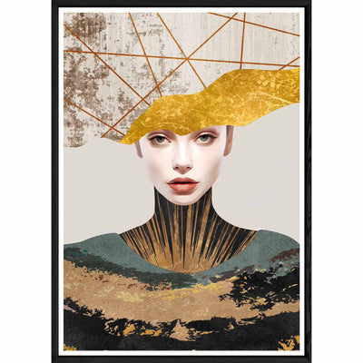 Tableau design avec cadre noir – Taille 32x42