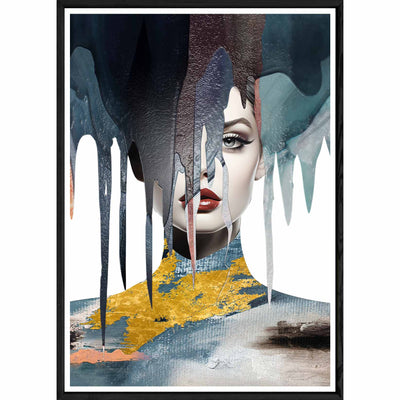 Tableau design avec cadre noir – Taille 32x42