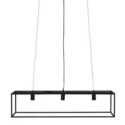 Suspension en métal noire 3 douilles L110