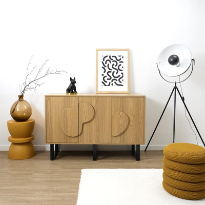 Buffet en bois et métal L120