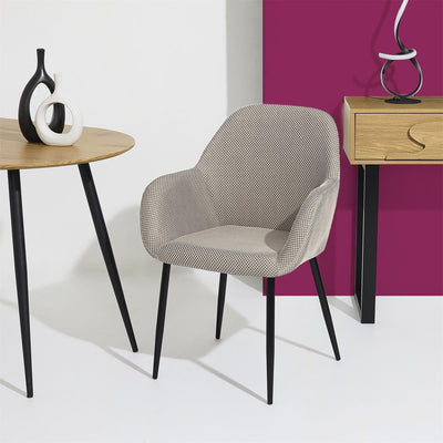 Fauteuil en tissus gris