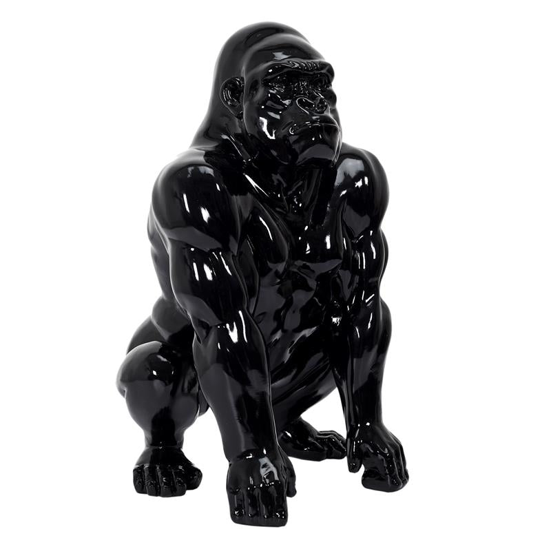 grande statue gorille noir H50