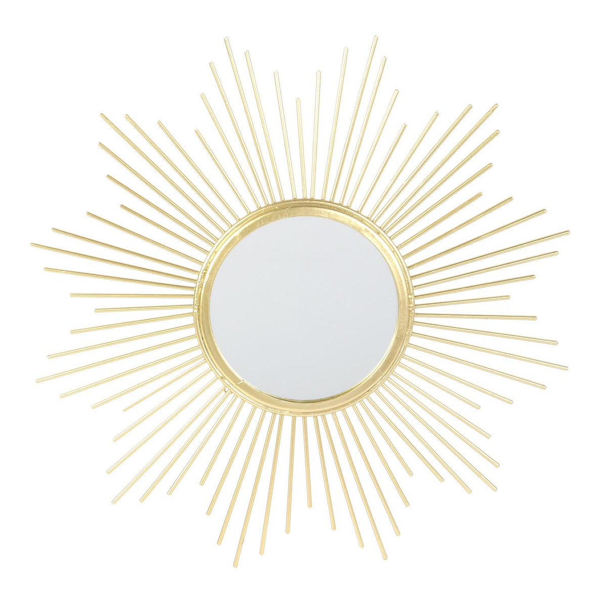 Miroir soleil en métal doré D20