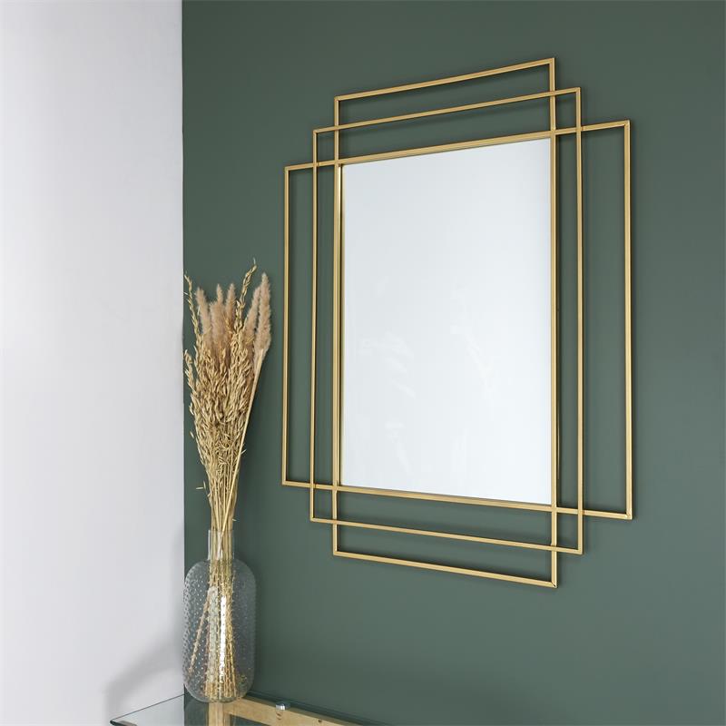 Miroir doré Art déco 100x70
