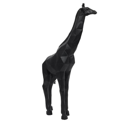 Statue girafe noire H40 origami