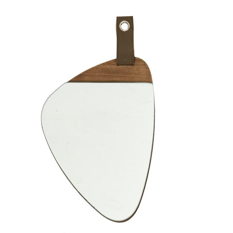 Miroir en bois avec anse H25