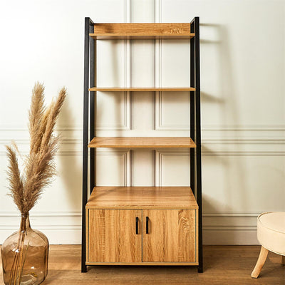 Etagère en bois avec 2 portes