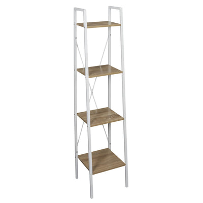 Etagère 4 niveaux bois clair H148