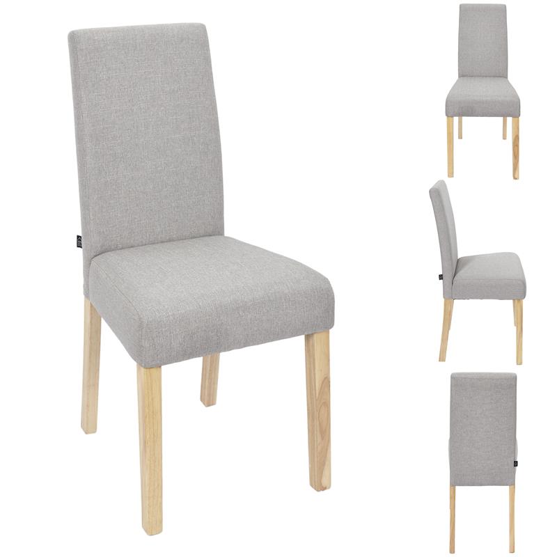 Lot de 2 chaises grises en tissus (Marketplace)