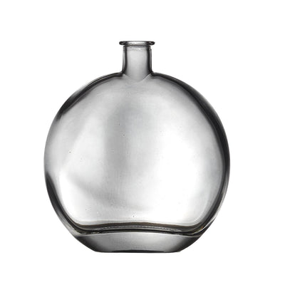 Vase en verre gris fumé H19