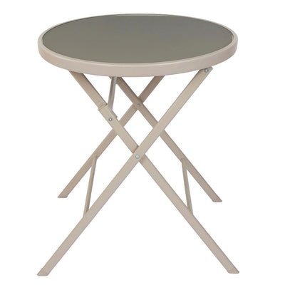 Table à manger beige d'extérieur