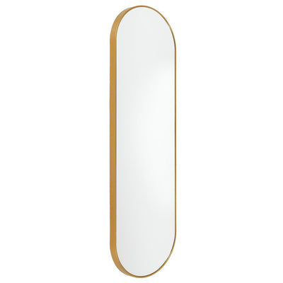 Miroir en métal doré 100x30