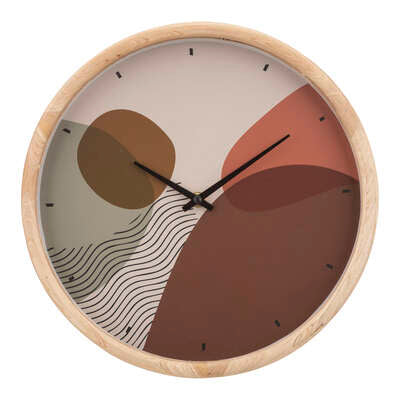 Horloge en bois art déco en bois D30