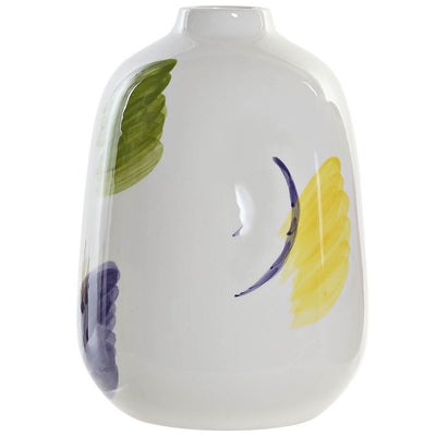 Vase en porcelaine blanc H21 fait main