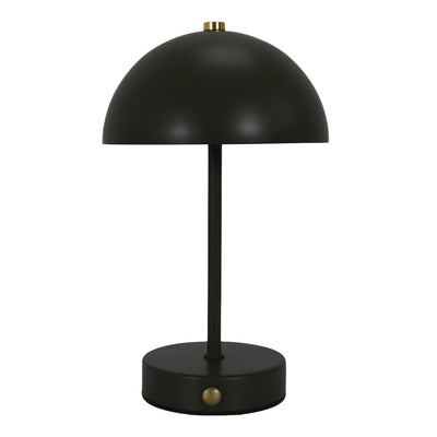 Lampe à poser champignon noir H25