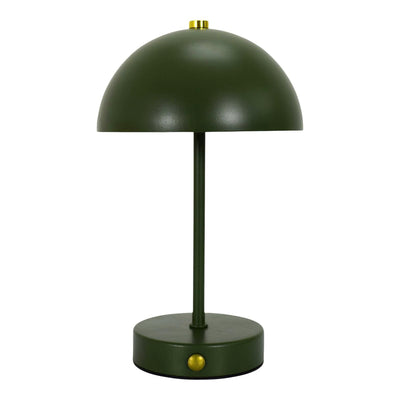 Lampe à poser champignon kaki H25