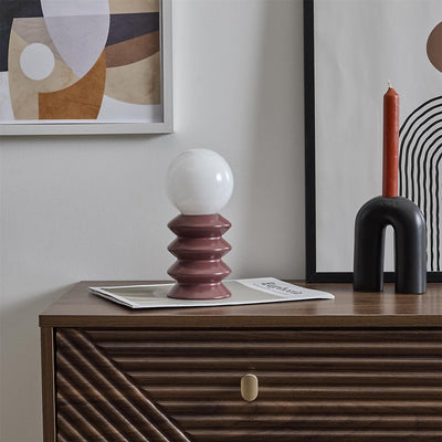Lampe en céramique terracotta H20