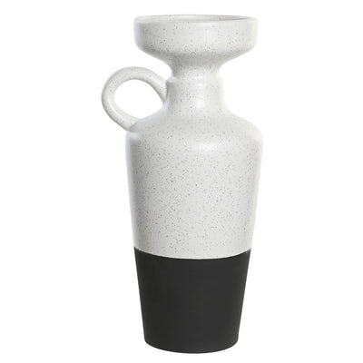 Vase déco en porcelaine blanc H30