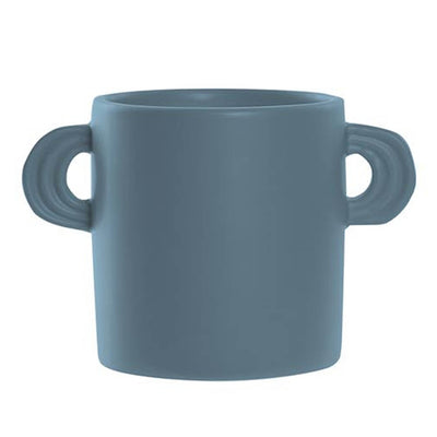 Vase en dolomite art déco bleu nuit L16