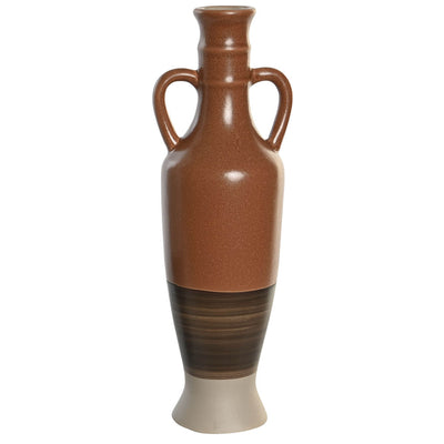 Vase déco en porcelaine terracotta H30